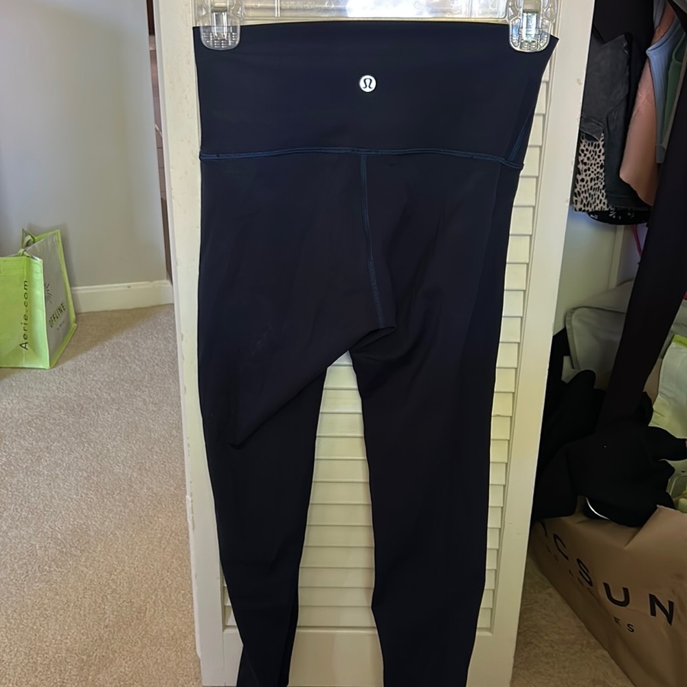 lulu lemon navy blue leggings